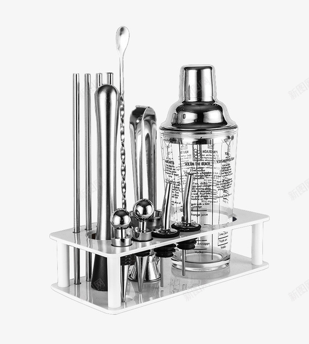调酒师酒吧酒具套装png免抠素材_新图网 https://ixintu.com 调酒 酒器 调酒师 酒吧