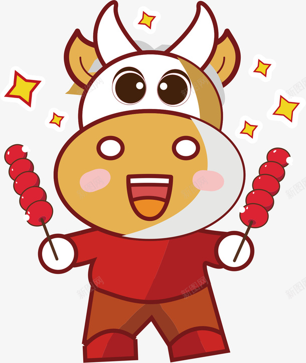 2021卡通牛年新年可爱牛形象png免抠素材_新图网 https://ixintu.com 2021卡通牛 牛年吉祥物 新年 可爱牛 20201牛形象