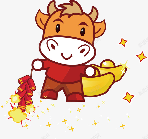 2021卡通牛年新年可爱牛形象png免抠素材_新图网 https://ixintu.com 2021卡通牛 牛年吉祥物 新年 可爱牛 20201牛形象