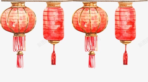 新年装饰素材6png免抠素材_新图网 https://ixintu.com 元素 装饰素材 灯笼 海报素材