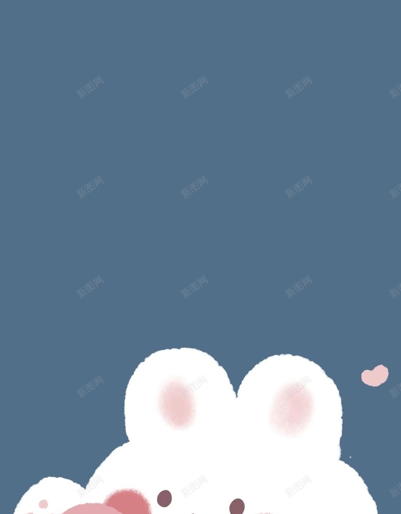 蓝色可爱兔子背景图jpg设计背景_新图网 https://ixintu.com 儿童拍照背景 兔子 卡通 可爱 蓝色
