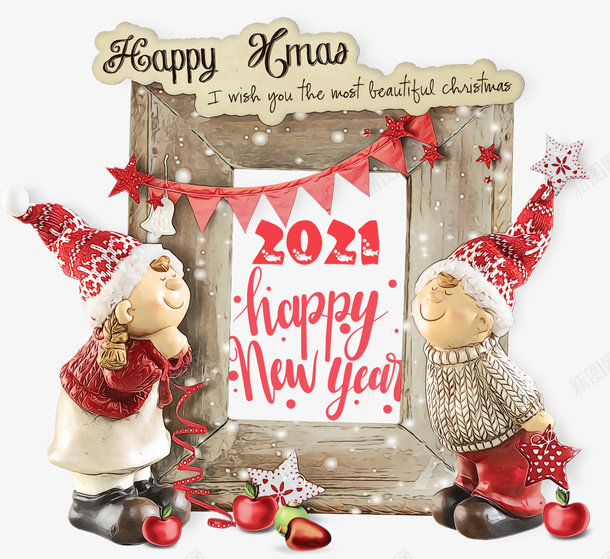 冬季新年相框png免抠素材_新图网 https://ixintu.com 2021 出图 手拿相框 新年 板子 框 相框 边框
