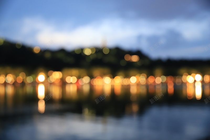 杭州西湖温柔仲夏夜jpg设计背景_新图网 https://ixintu.com 杭州西湖 白堤 宝石山 梦幻美