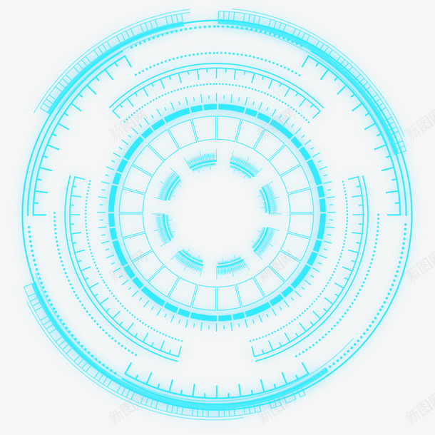 蓝色科技素材png免抠素材_新图网 https://ixintu.com 科技 素材 透明图 科幻 蓝色