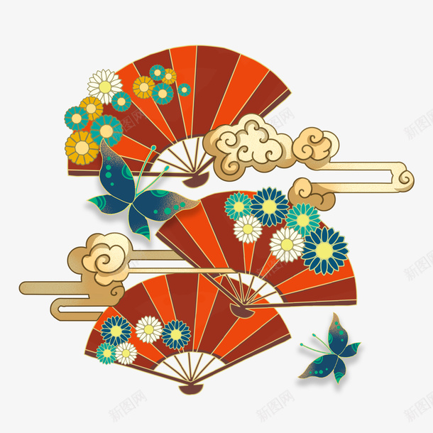 扇子国朝透明扇子组合png免抠素材_新图网 https://ixintu.com 扇子 国朝 透明 扇子组合元素