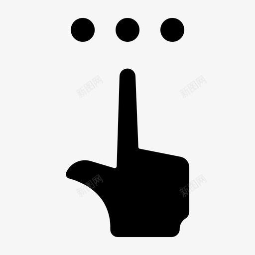 三次轻触手势指向svg_新图网 https://ixintu.com 三次 轻触 手势 指向 触摸 智能 手机 手指 图示