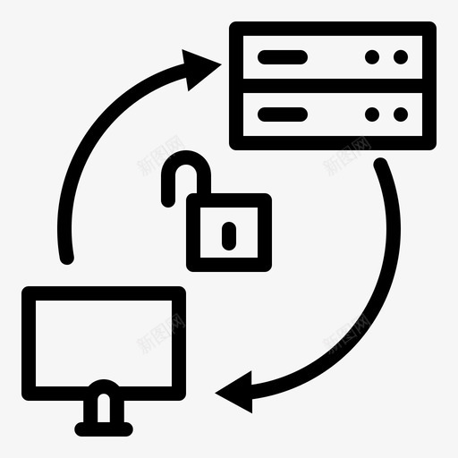 不安全网络计算机共享svg_新图网 https://ixintu.com 不安全 网络 网络计算机 共享 计算机