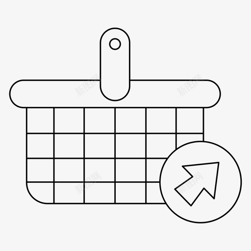 篮子购买光标svg_新图网 https://ixintu.com 篮子 购买 光标 零售 细线