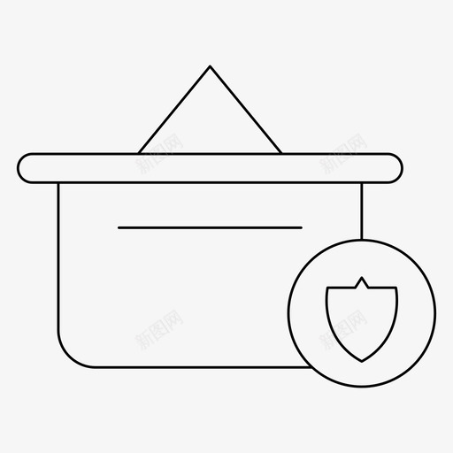篮子买保险箱svg_新图网 https://ixintu.com 篮子 买买 保险箱 购物 购物篮 细线