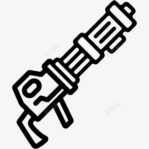 机关枪陆军军队svg_新图网 https://ixintu.com 机关枪 陆军 军队 士兵 军事 要素