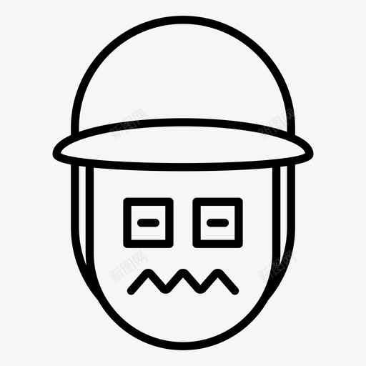 男孩恼怒帽子svg_新图网 https://ixintu.com 男孩 表情 符号 恼怒 帽子 紧张