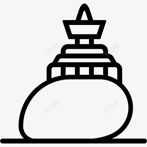 kyaiktiyo宝塔建筑地标svg_新图网 https://ixintu.com 宝塔 地标 位置 建筑