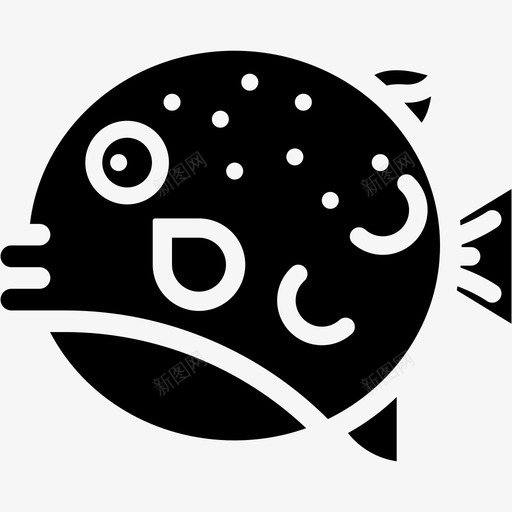 河豚动物水族馆svg_新图网 https://ixintu.com 动物 卡通河豚鱼 水族馆 河豚 海鲜