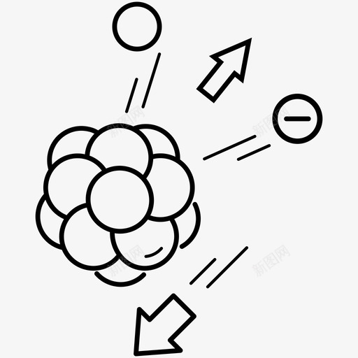 负衰变低能粒子放射性衰变svg_新图网 https://ixintu.com 衰变 低能 粒子 放射性 核废料 辐射