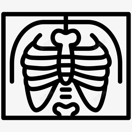 X光骨骼健康svg_新图网 https://ixintu.com 骨骼 健康 医学 放射 医疗保健
