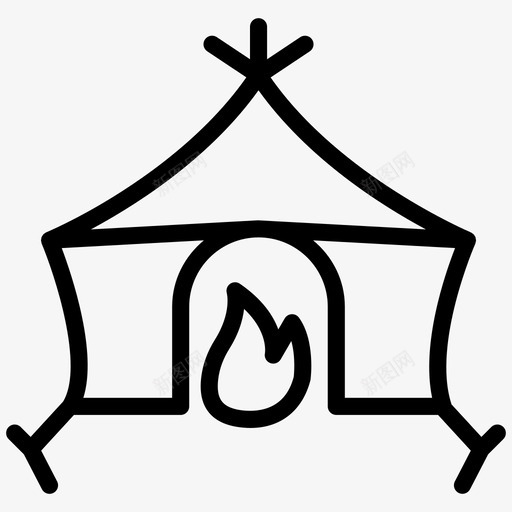 帐篷篝火西部维格瓦姆svg_新图网 https://ixintu.com 帐篷 篝火 西部 维格 瓦姆 野生 牛仔 元素