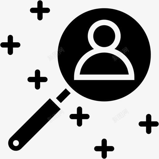 搜索查找个人svg_新图网 https://ixintu.com 搜索 查找 个人 用户 缩放 办公室 面试