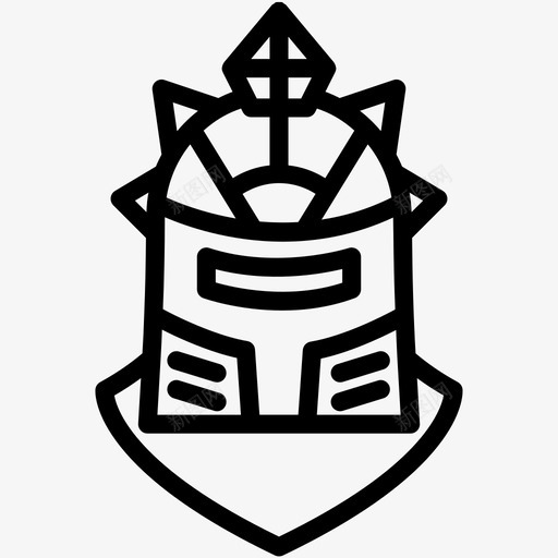 骑士面具战斗头盔svg_新图网 https://ixintu.com 骑士 面具 中世纪 战斗 头盔