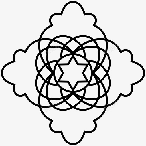 犹太星装饰装饰犹太教svg_新图网 https://ixintu.com 装饰 犹太 犹太教 主题 大卫 之星