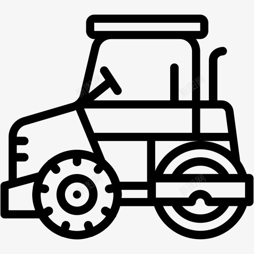 单滚筒压路机施工车辆svg_新图网 https://ixintu.com 单滚筒 滚筒 压路机 施工 车辆