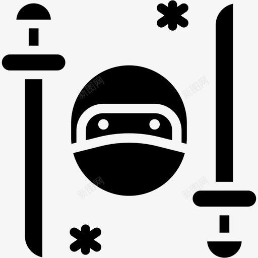 忍者符号刺客日本svg_新图网 https://ixintu.com 忍者 符号 刺客 日本 剑忍 元素