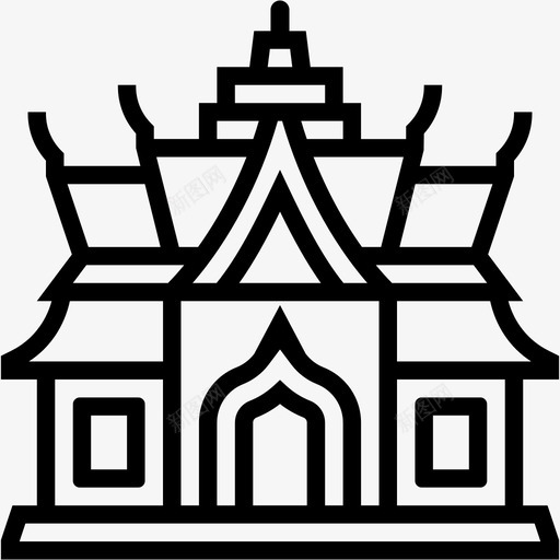 watbenchamabophit建筑地标svg_新图网 https://ixintu.com 位置 地标 建筑