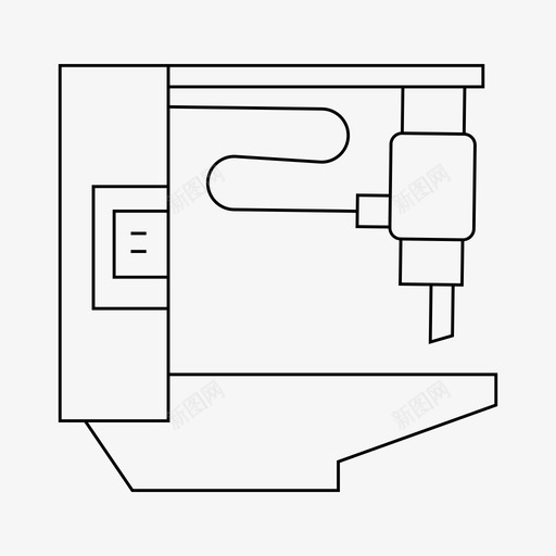 机器工厂制造svg_新图网 https://ixintu.com 机器 工厂 制造生产 机器人 细线