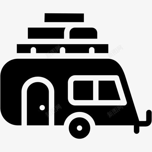 大篷车露营车交通工具svg_新图网 https://ixintu.com 大篷车 露营 交通工具 旅游 无尽 夏天