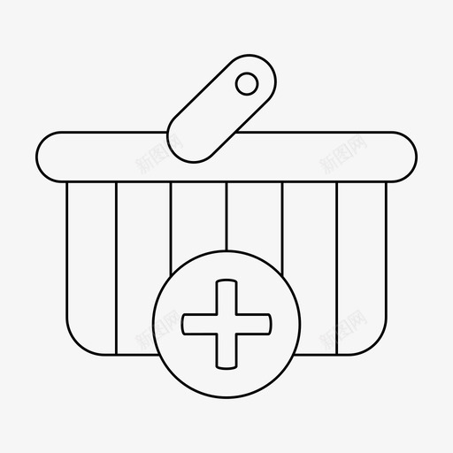 篮子买加svg_新图网 https://ixintu.com 篮子 买加 零售 细线