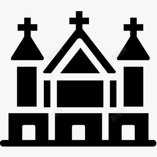 教堂建筑十字架svg_新图网 https://ixintu.com 建筑 婚礼 教堂 十字架 庆典