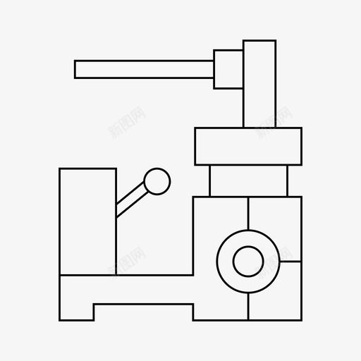 数控设备工厂svg_新图网 https://ixintu.com 数控设备 工厂 工业 机床 细线机