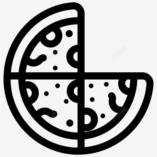 披萨烘焙面包svg_新图网 https://ixintu.com 食品 披萨 烘焙 面包 快餐 街头 卡车 司机