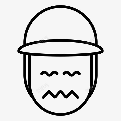急躁男孩帽子svg_新图网 https://ixintu.com 男孩 表情 符号 急躁 帽子 紧张 睡眠
