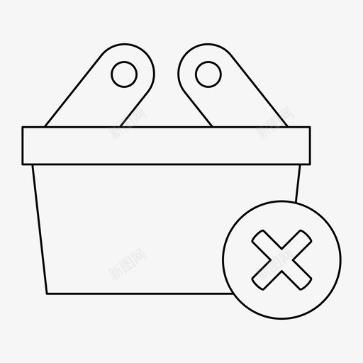 篮子买错svg_新图网 https://ixintu.com 篮子 买买 买错 细线