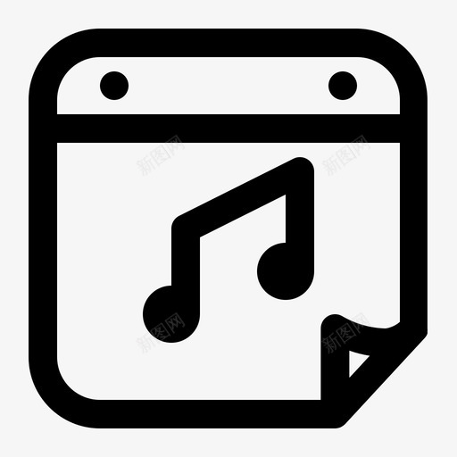 音乐日日程日历svg_新图网 https://ixintu.com 音乐 日历 日期 日日 日程 事件