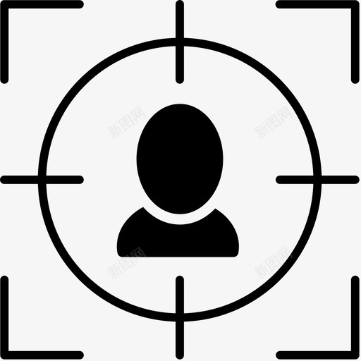 目标客户以客户为中心焦点svg_新图网 https://ixintu.com 客户 目标 用户 为中心 焦点人物 角色 业务人员 活动
