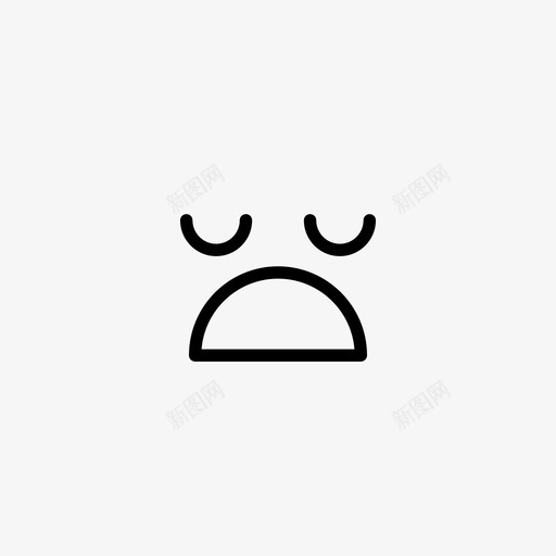 困表情符号脸svg_新图网 https://ixintu.com 表情 符号 情绪