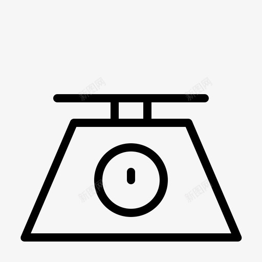重量秤厨具厨房svg_新图网 https://ixintu.com 重量 厨具 厨房 工具 细线