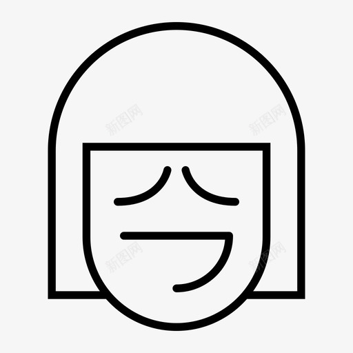烦恼表情脸svg_新图网 https://ixintu.com 表情 女孩 烦恼 情绪 睡眠