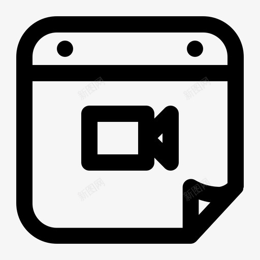电影日议程日历svg_新图网 https://ixintu.com 电影 日历 日期 议程 事件