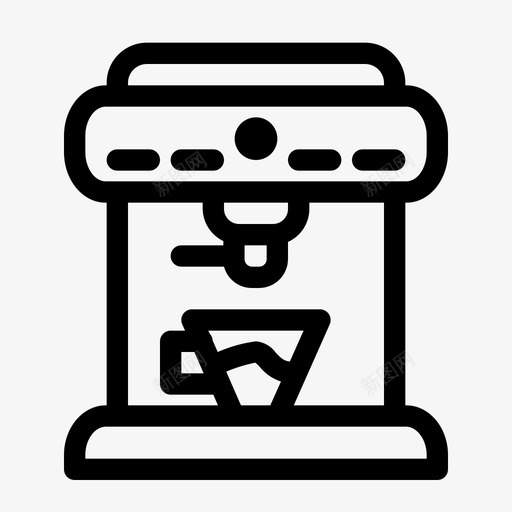 咖啡机家电电子svg_新图网 https://ixintu.com 咖啡机 家电 电子 家居 电子电器 系列