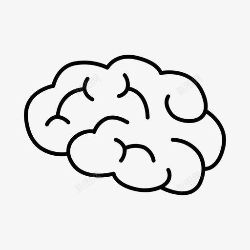 脑神经学神经科学svg_新图网 https://ixintu.com 脑神经 神经学 神经科学 器官 神经系统