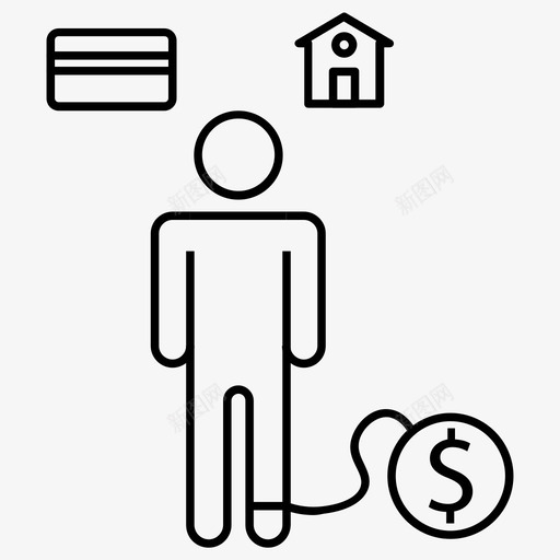 贷记借方账户费用坏账svg_新图网 https://ixintu.com 贷记 借方 债务 账户 费用 坏账 腐败 房屋 杂项 第卷