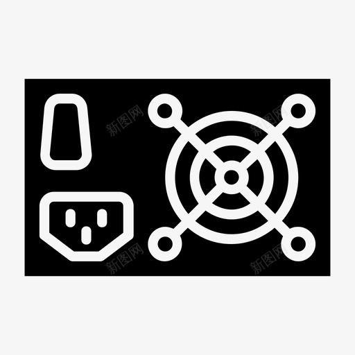 电源电脑电源电器svg_新图网 https://ixintu.com 电源 电脑 电器 发电机 动力机 数字 电子设备