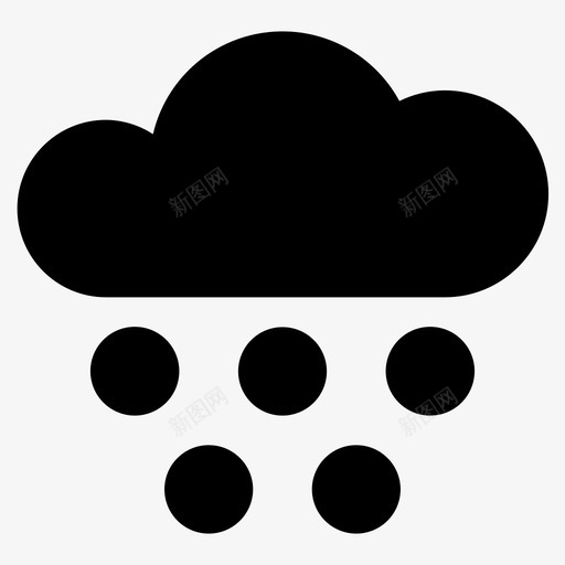 雪云霜svg_新图网 https://ixintu.com 雪云 霜冰 雪花 冬天