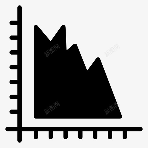 面积图数据可视化财务图svg_新图网 https://ixintu.com 面积图 财务 数据 可视化 山脉 一组 业务 字形 矢量 矢量图 图标