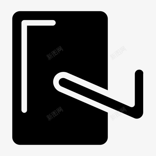 门钩衣钩命令钩svg_新图网 https://ixintu.com 命令 固定 挂钩 符号 简笔画 钩衣 钩门 门条 门钩门