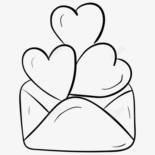情书短信情人节贺卡svg_新图网 https://ixintu.com 情书 情人节 短信 贺卡 一套 爱情 婚礼 矢量 矢量图 图标