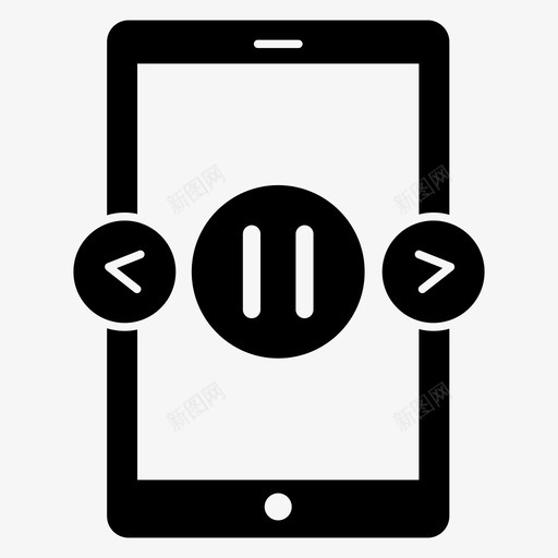 音乐暂停音频暂停移动暂停svg_新图网 https://ixintu.com 暂停 音乐 音频 移动 按钮 声音 一组 多媒体 图示 矢量 矢量图