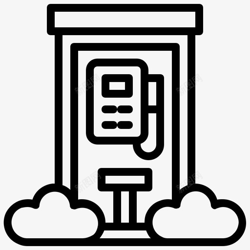 电话亭建筑金融svg_新图网 https://ixintu.com 电话亭 建筑 金融 自然 停车场 标志 公共服务